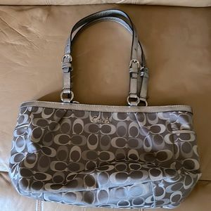 Coach Signature Pleated Tote